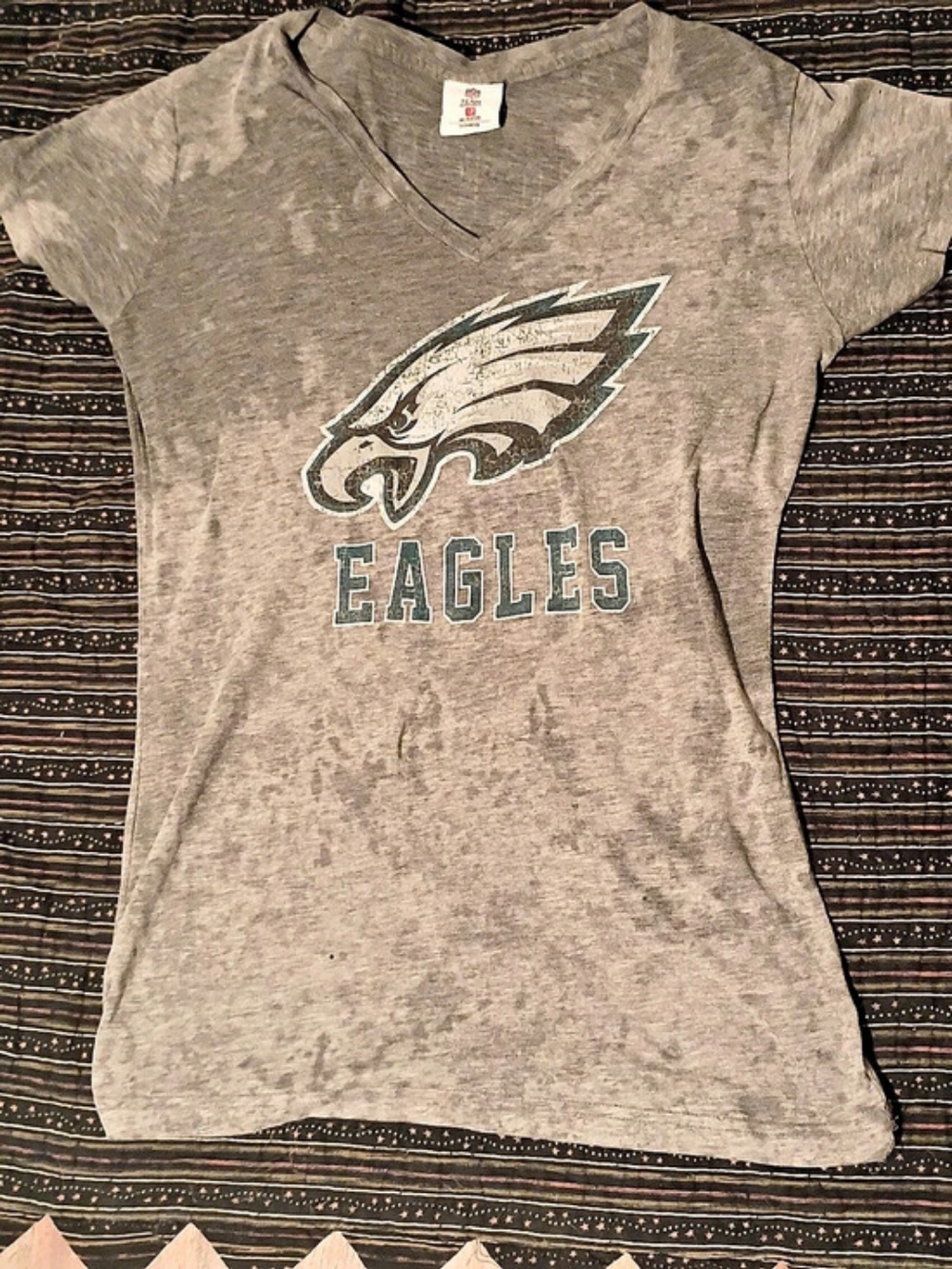 NFL Team Apparel LeSean McCoy Philadelphia Eagles Burnout V-Neck T-Shirt Eagles